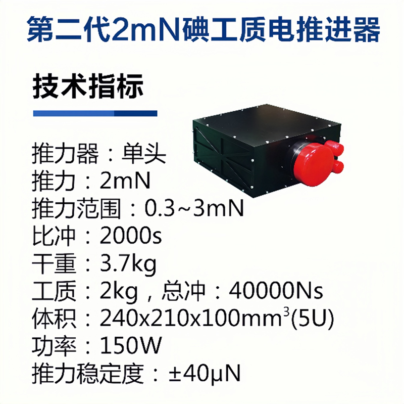 第二代2mN碘工质电推进器