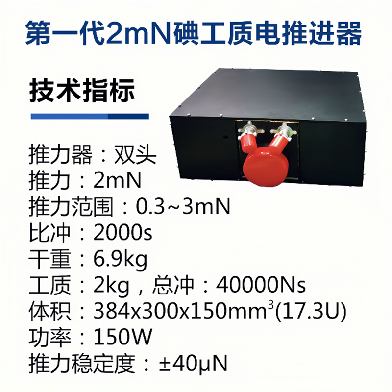第一代2mN碘工质电推进器